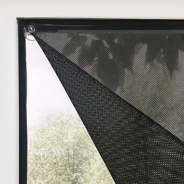 No Drill Cordless Light Filtering Roller Shades, Transparent Temporary Window Shades for Filtering Glare, 39" W x 63"
