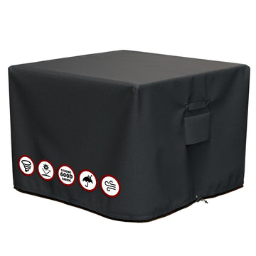 Fire Pit Cover Square for 28"-32", 600D Heavy Duty