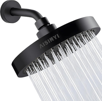 High Pressure Rainfall Shower Head, 6 Inches Luxury Modern Showerhead with Perfect Adjustable Replacement