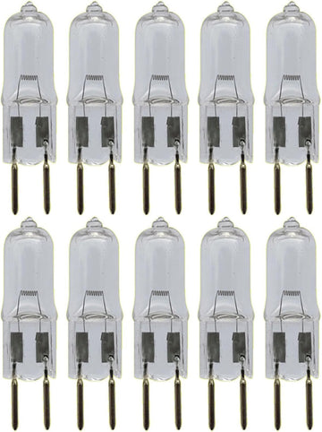 10Pc 50W 24V Gy6.35 Halogen Lamp 20W 24V Gy6.35 Halogen Bulb T4 Jc Type Dimmable Capsule Light Bulbs Gy6.35/G6.35