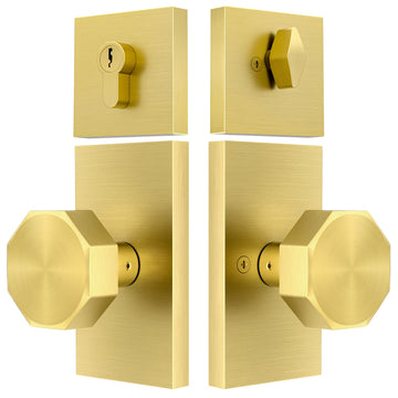 Entry Door Knob with Lock and Key Front Door Knobs with Deadbolt