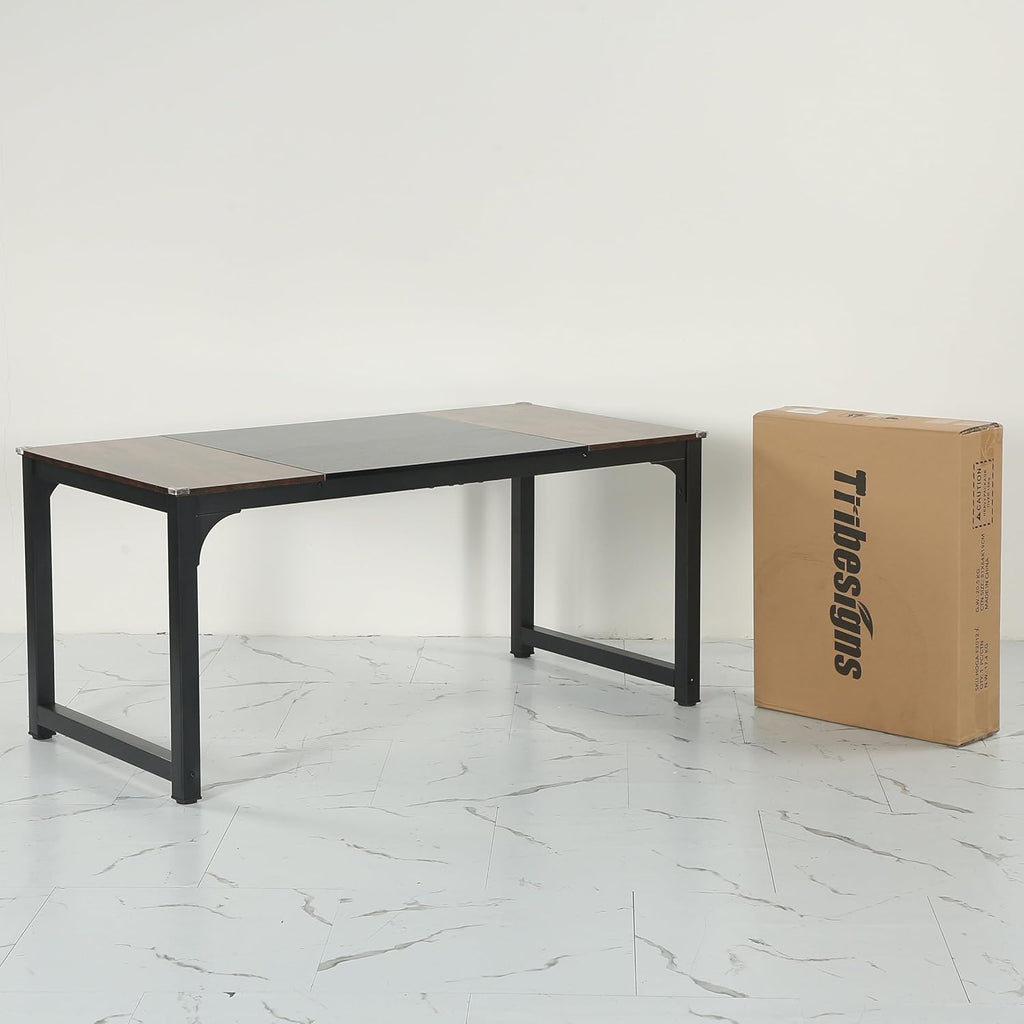 Modern Computer Desk, 63 x 31.5 inch Large Office Desk Computer Table Study Writing Desk Workstation