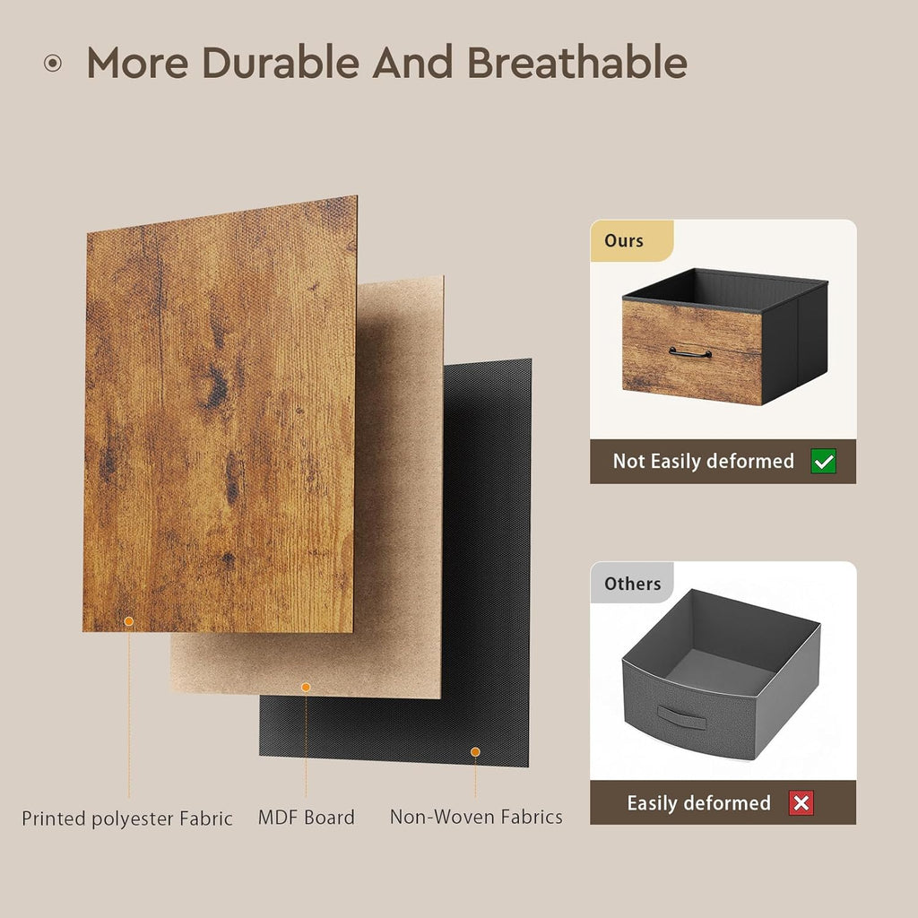 Changing Table, 3 Drawers&2 Shelves, Changing Table Dresser, Brown | Baby Changing Table,Waterproof Diaper pad &