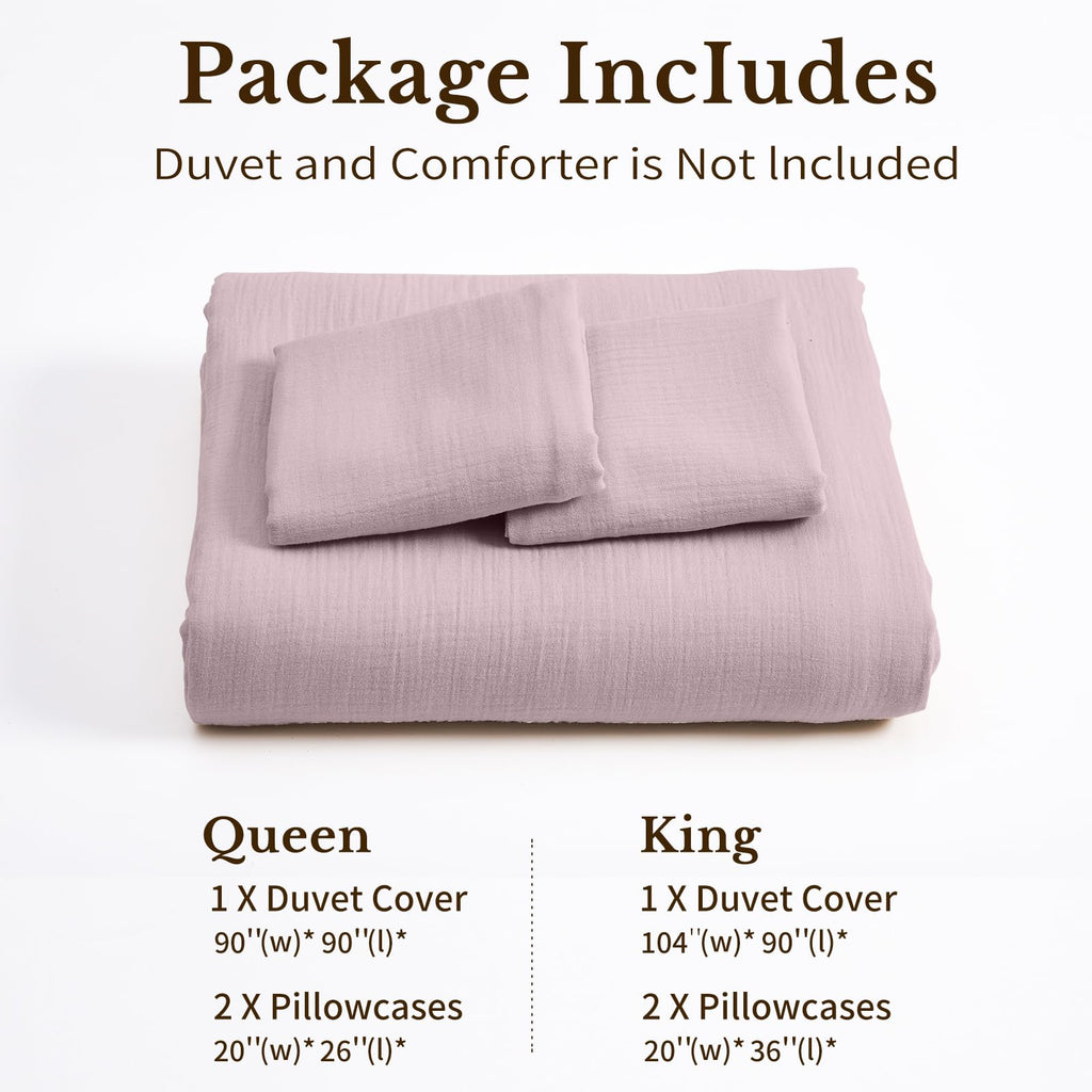 Muslin Duvet Cover Queen Size - 100% Organic Cotton