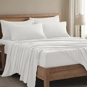 King Sheets Set - 6 Piece Luxuriously Soft & Cooling Sheets King - Ultra Soft 16" Deep Pocket King Sheet Set - Fitted