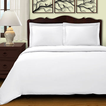 Egyptian Cotton Solid Duvet Cover, Twin, White