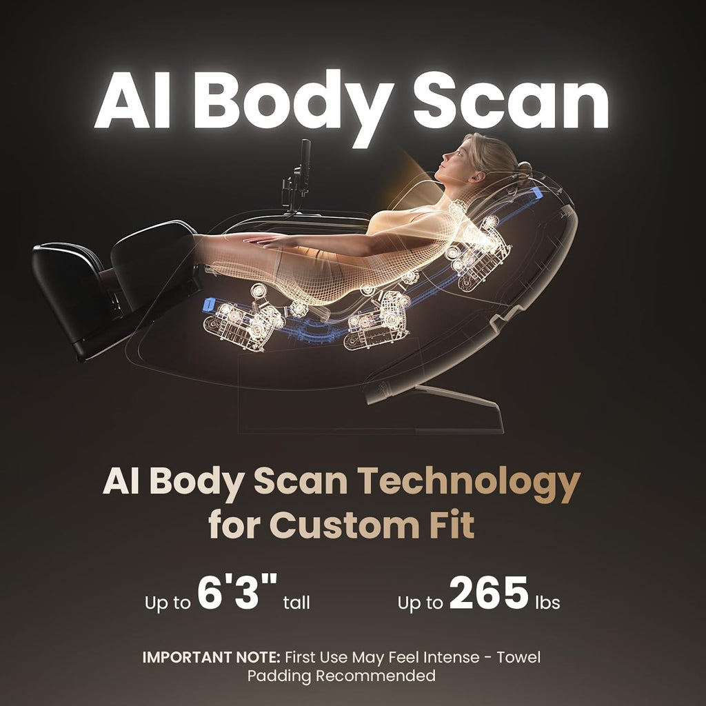 IMaster Pro 4D Full Body Massage Chair Zero Gravity SL-Track | PT Co-Designed, Patented 166° SL-Track & True Zero