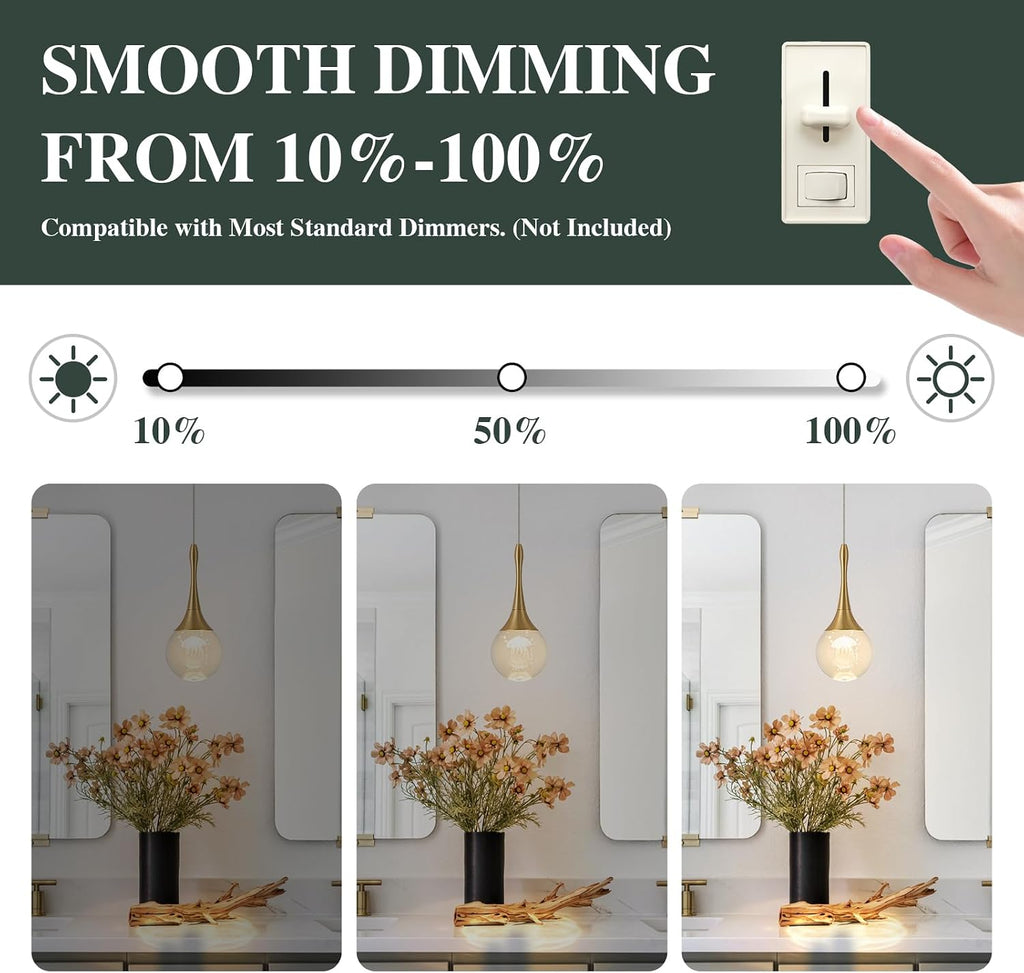 LED Pendant Light Kitchen Island Jellyfish Crystal Pendant Lights Dimmable Gold Modern Hanging Light for Bedroom
