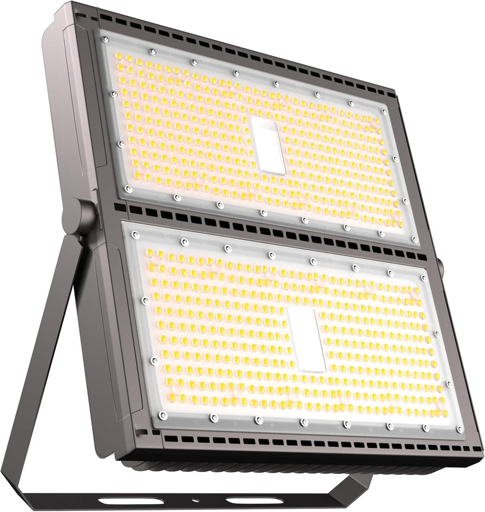 Upgrade 1000W LED Flood Light Outdoor 150000Lm Led Stadium Light with Adjustable Bracket, IP65 AC100-277V Commercial