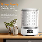 Portable Mini Washing Machine, Upgraded 3-in-1 3L Compact Washer with Spin Dry & Auto Drain,Small Travel Laundry