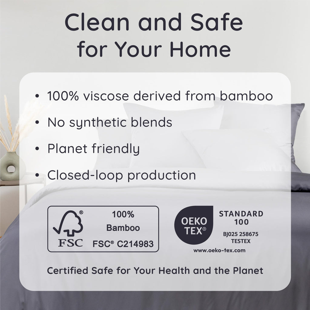 100% Viscose Derived from Bamboo Sheets Queen Size Set - 4pcs Cooling Sheet Set, Super Soft Sheets Queen Size, Luxury