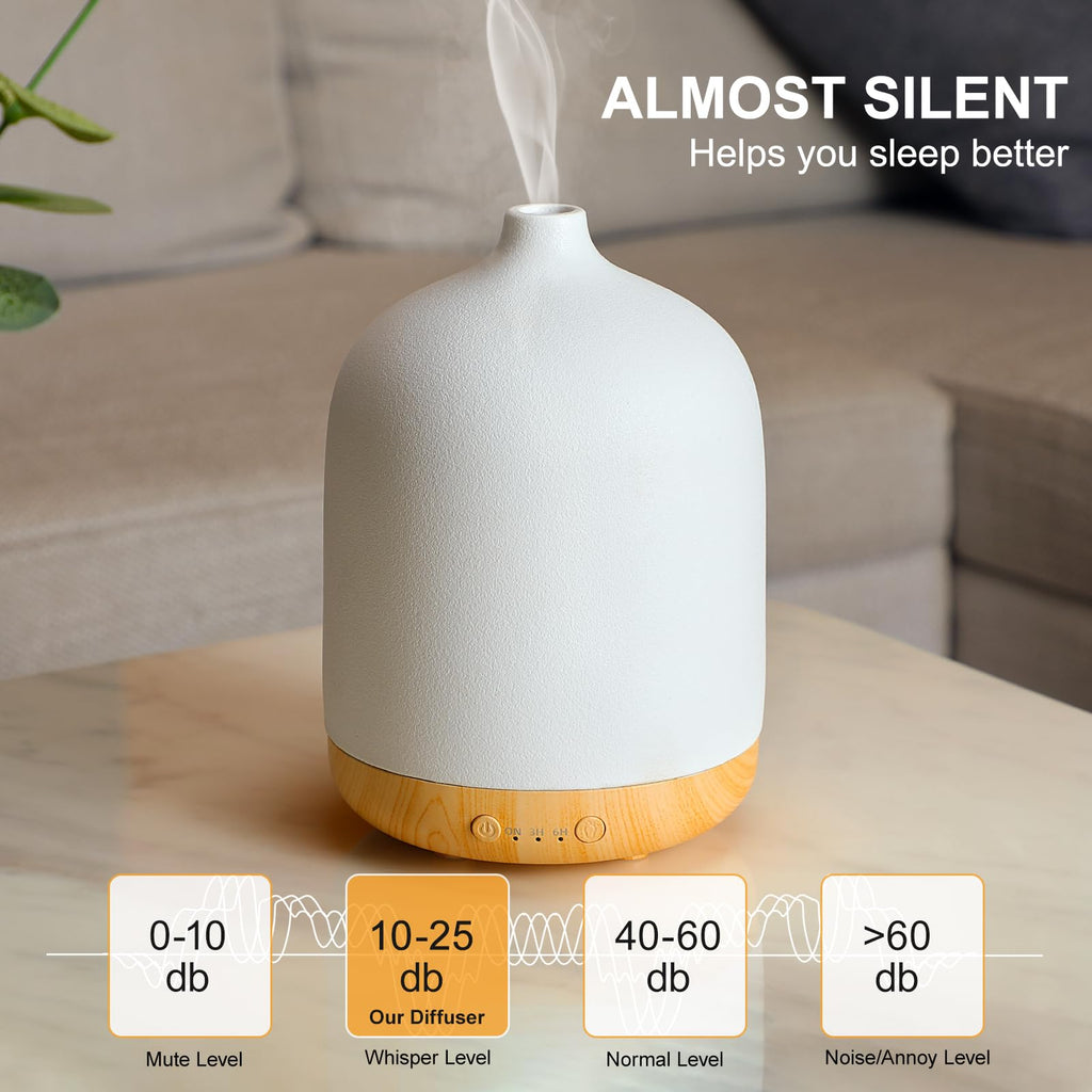 250ml Ceramic Essential Oil Diffusers, Aromatherapy Diffuser