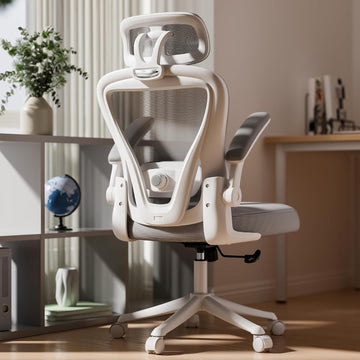 Ergonomic M903, Computer Desk Chair | High Back Mesh with Adjustable Lumbar Support, Headrest, Flip-Up Armrests