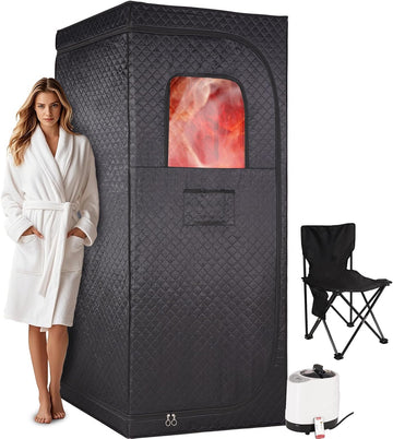 Portable Sauna Box Steam Room: Home Sauna Tent Kit for Personal Full Body Use Detox and Relaxation