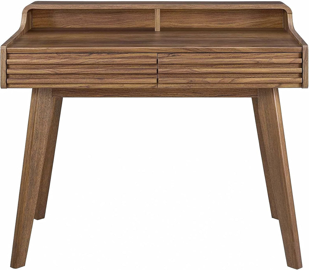 Render Mid-Century Modern Writing Desk in Walnut