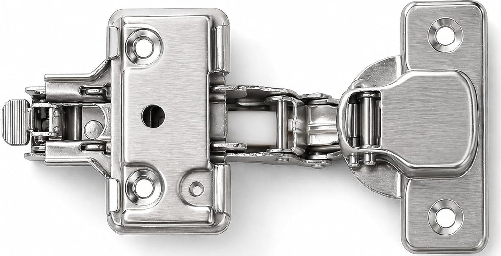 20-Pack Inset Frameless Soft Close Hinges - 110° 3D Adjustable, Clip-On Concealed European Hinges with Screws Cabinets