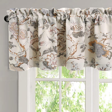 Blackout Curtain Valances for Kitchen Window/Living Room/Bathroom Privacy Added Rod Pocket Home Decoration Winow