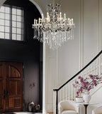 18-Light 40" Crystal Chandeliers Large Foyer Chandelier for High Ceilings, Black Staircase Chandeliers Big Entryway Maria Theresa Chandelier Living Room Light Fixture for Stairway, Entry A109-B0F8B6SVGH