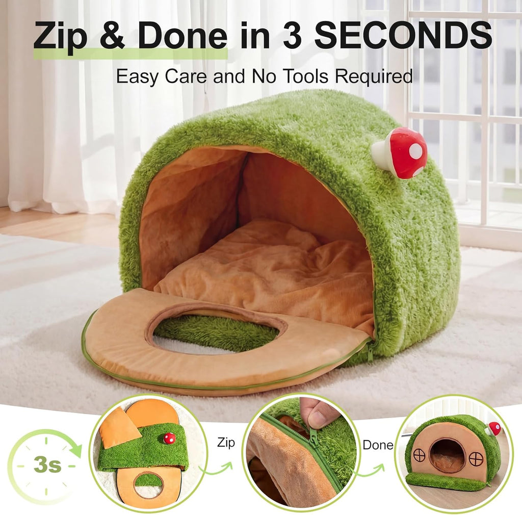 Cat Bed for Indoor Cats - Cute Cat Bed Cave