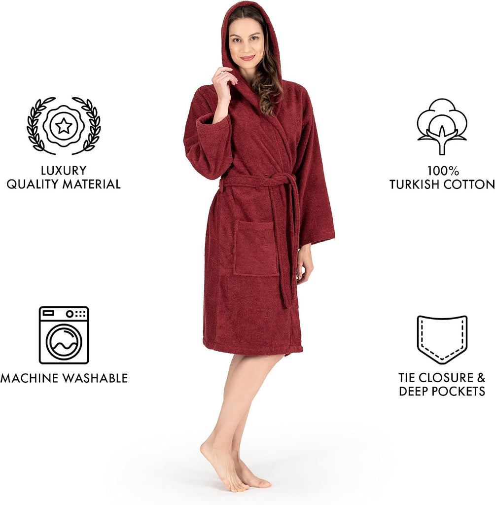 Women's Hooded Terry Bathrobe