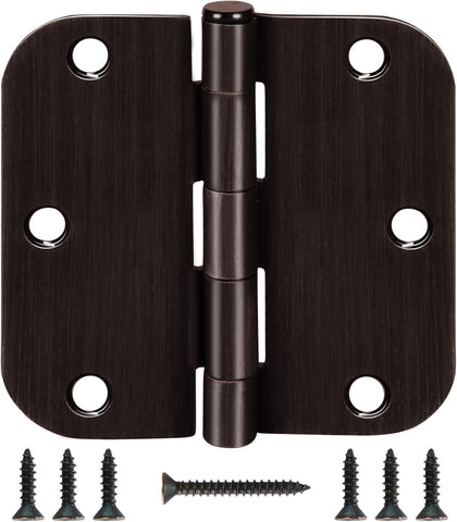 Door Hinges Oil Rubbed Bronze Door Hinges 3.5 Inch Hinges for Doors Interior Door Hinge 3 1/2" Door Hardware Bedroom