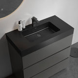 36 Inch Bathroom Vanity with Sink with Overflow, Large Storage Small Vanity for Modern Bathroom