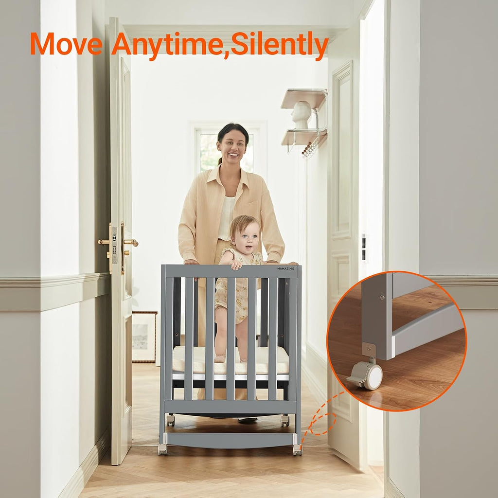 EvoNest Mini Crib with Baby Ear Muffs Bundle
