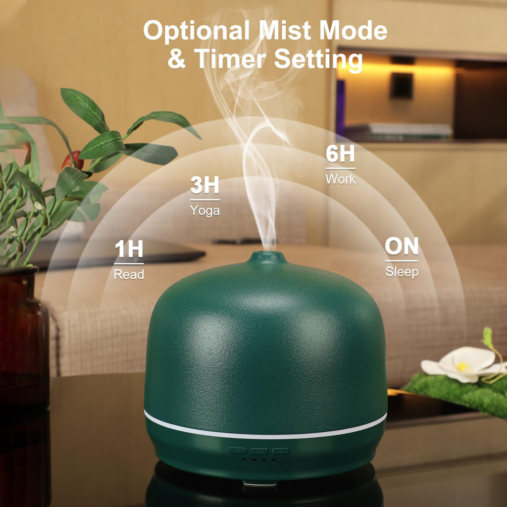 Ceramic Essential Oil Diffusers Large Room, 500ml Aromatherapy Scent Air Diffuser Bedroom Ultrasonic Aroma Defusers