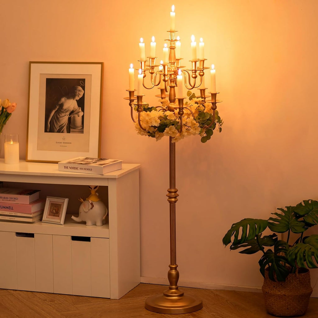Candelabra Candle Holderches Gold Candle Holders for Candlesticks Wedding Centerpiece Table Decorations