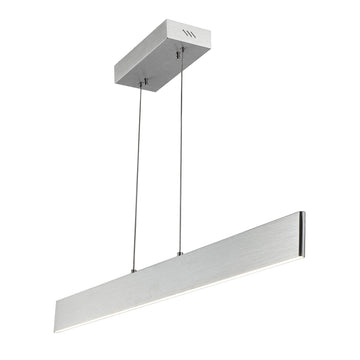 Draper 1-Light LED Linear Pendant 40", Brushed Aluminum