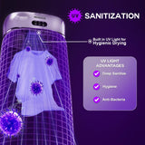 Portable Clothes Dryer - Mini/Compact Dryer for Apartment, RV, Travel - Small Quiet Fast-Drying Machine with