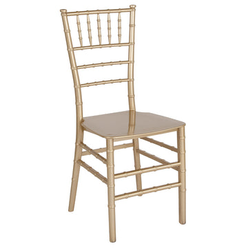 Gold Resin Stacking Ballroom Chair