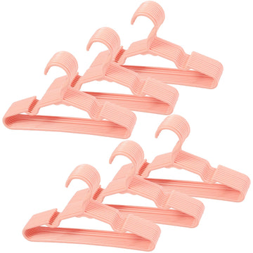 60 Pack Pink Baby Nursery Closet Hangers, Kids Plastic Hangers, Non-Slip Laundry Infant Pant & Coat Hangers for Newborn