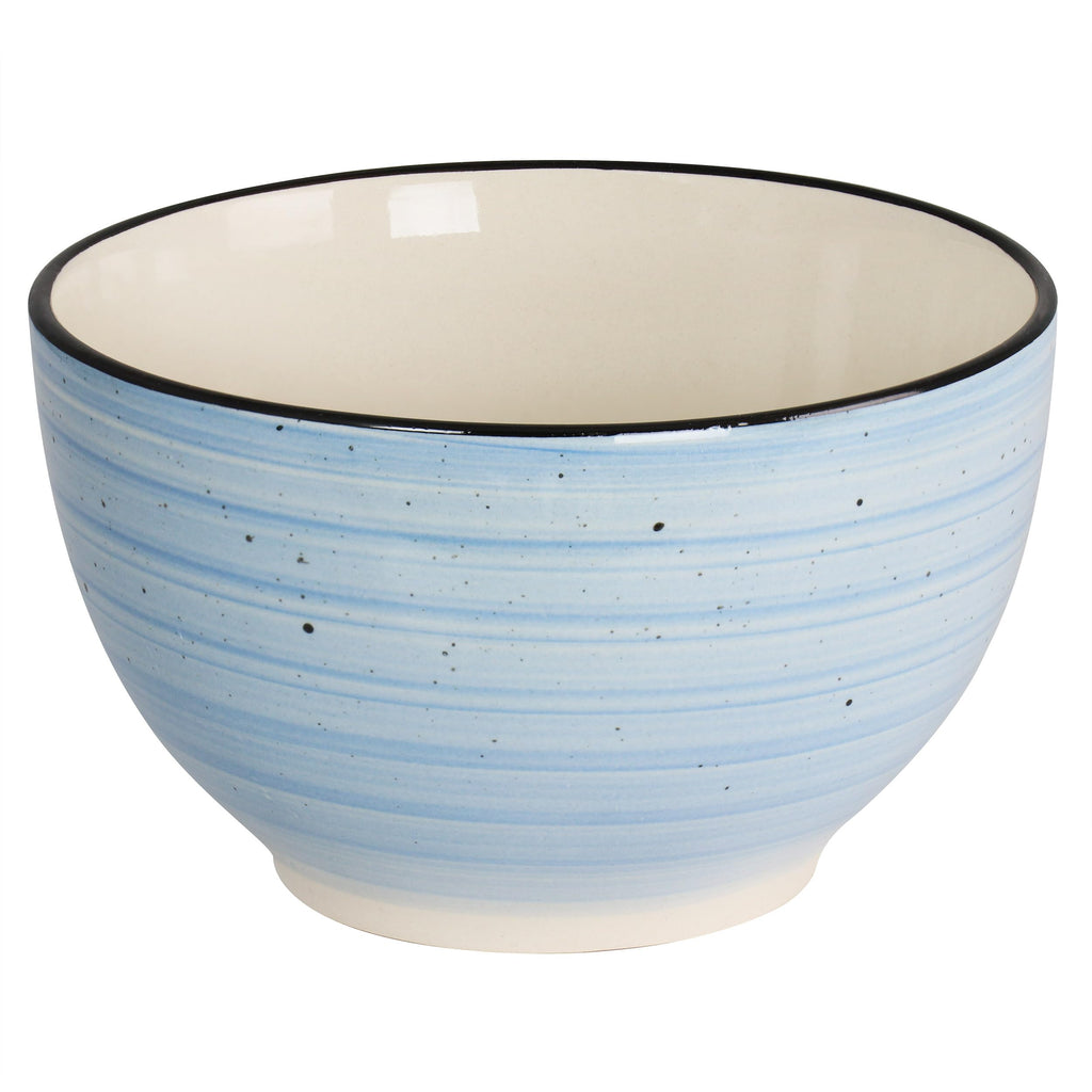 Gia 24 Piece Stoneware Dinnerware Set (Light Blue)
