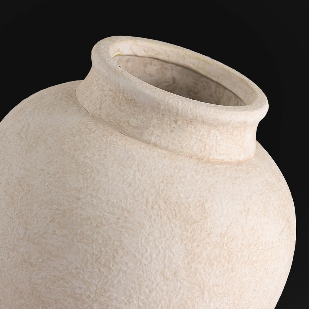 Ceramic Flower Vase, Flower Vase Rustic Farmhouse Decorative Vase Floral Pottery Vases
