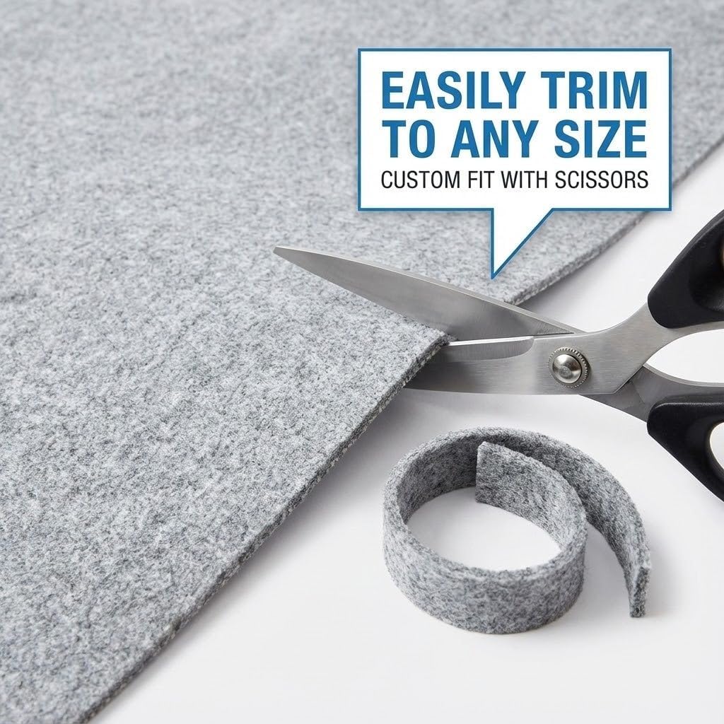 8' x 10' Everyday Performance Rug Pad 1/4" Thick Felt & Non-Slip Backing Perfect for Any Flooring Surface - Set of 70