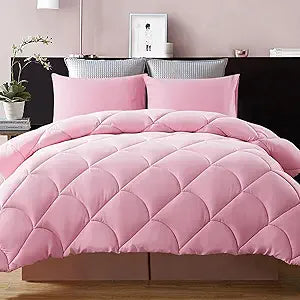 Lightweight 3 Pieces Comforter Set Queen Quilted Duvet Insert - Set of 3