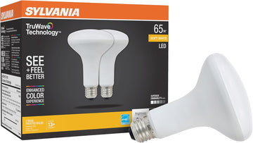 LED TruWave Natural Series BR30 Light Bulb, 65W Equivalent Efficient 7W, Medium Base, Dimmable, 650 Lumens, Frosted (2 Pack)