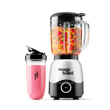 Combo Blender, 600W, 48oz Pitcher, 16oz Cup with To-Go Lid, Easy Cleaning, Cross Blade, for Smoothies, Sauces