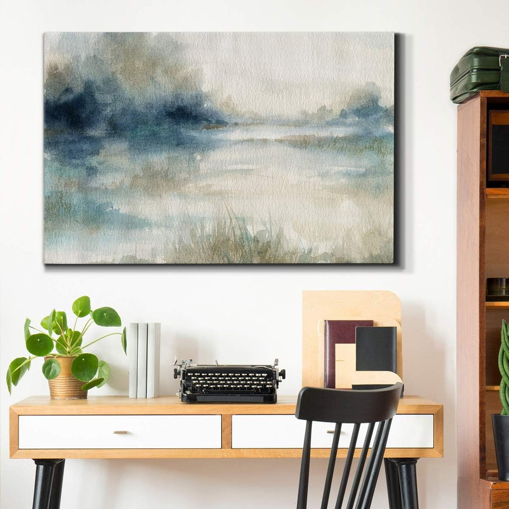 Landscape Wall Art Premium Gallery Wrapped Canvas Abstract Ocean Forest Modern Artwork Decoration Kitchen Bathroom