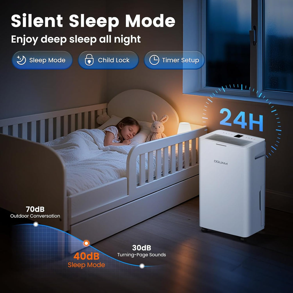 4500 Sq. Ft Dehumidifier, Max 80 Pint Dehumidifier for Basement, Compressor Dehumidifiers for Home with Drain Hose
