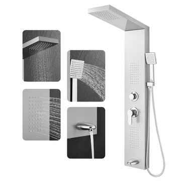 Shower Panel Tower System with 4 Shower Modes, 46.5", No Led Lights