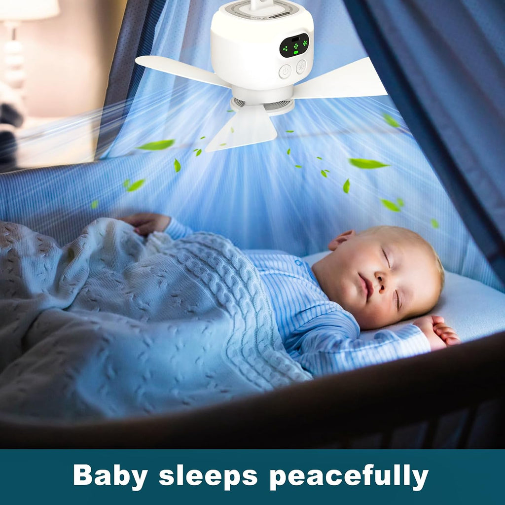 Portable Camping Fan,Tent Ceiling Fan,Rechargeable 8000mAh with Light & Hook,Timable & Auto Shut Off,Detachable Fan Blade, Used for Tent Canopy RV Gazebo Beach Dormitory Bedroom