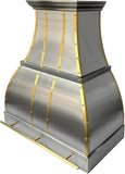 30 Inch Stainless Steel Wall Mount Range Hood 900 CFM 4 Speed Gesture & Touch Control Convertible Ducted/Ductless