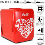 World 1971 Series Portable 6 Can Thermoelectric Mini Fridge Cooler/Warmer, 4 L/4.2 Quarts Capacity, 12V DC/240V AC for