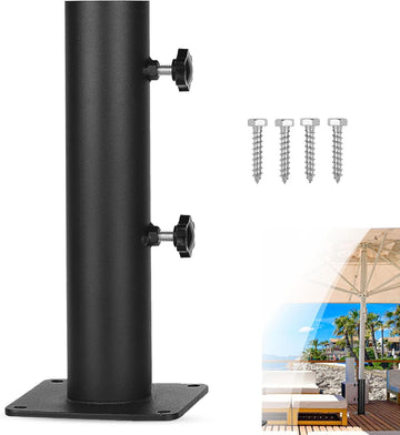 Umbrella Outdoor Holder Heavy Duty Steel Universal Umbrella Base Stand for Decks,Docks,Pontoons,patios,Picnic Tables