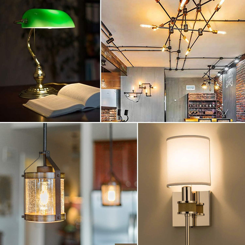 T10 Led Bulb,Dimmable Tubular Vintage LED Edison Bulbs 6W,Equivalent 60 Watt,600LM,Warm White 2700K,Clear Glass,E26 (3 Pack)
