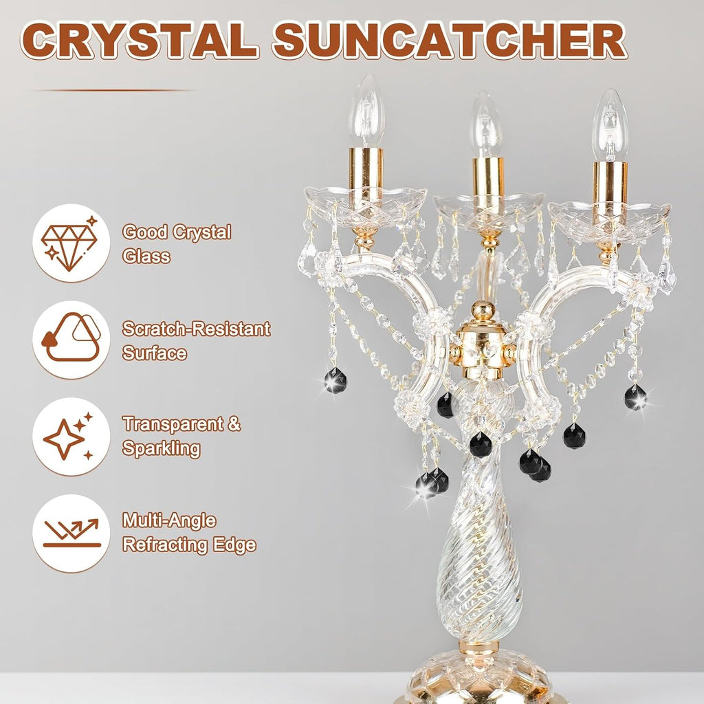 20-Pack Crystal Ball Prisms, 24mm/0.94 Inch Chandelier Pendant Maker Hanging Crystals Chandelier Prisms for