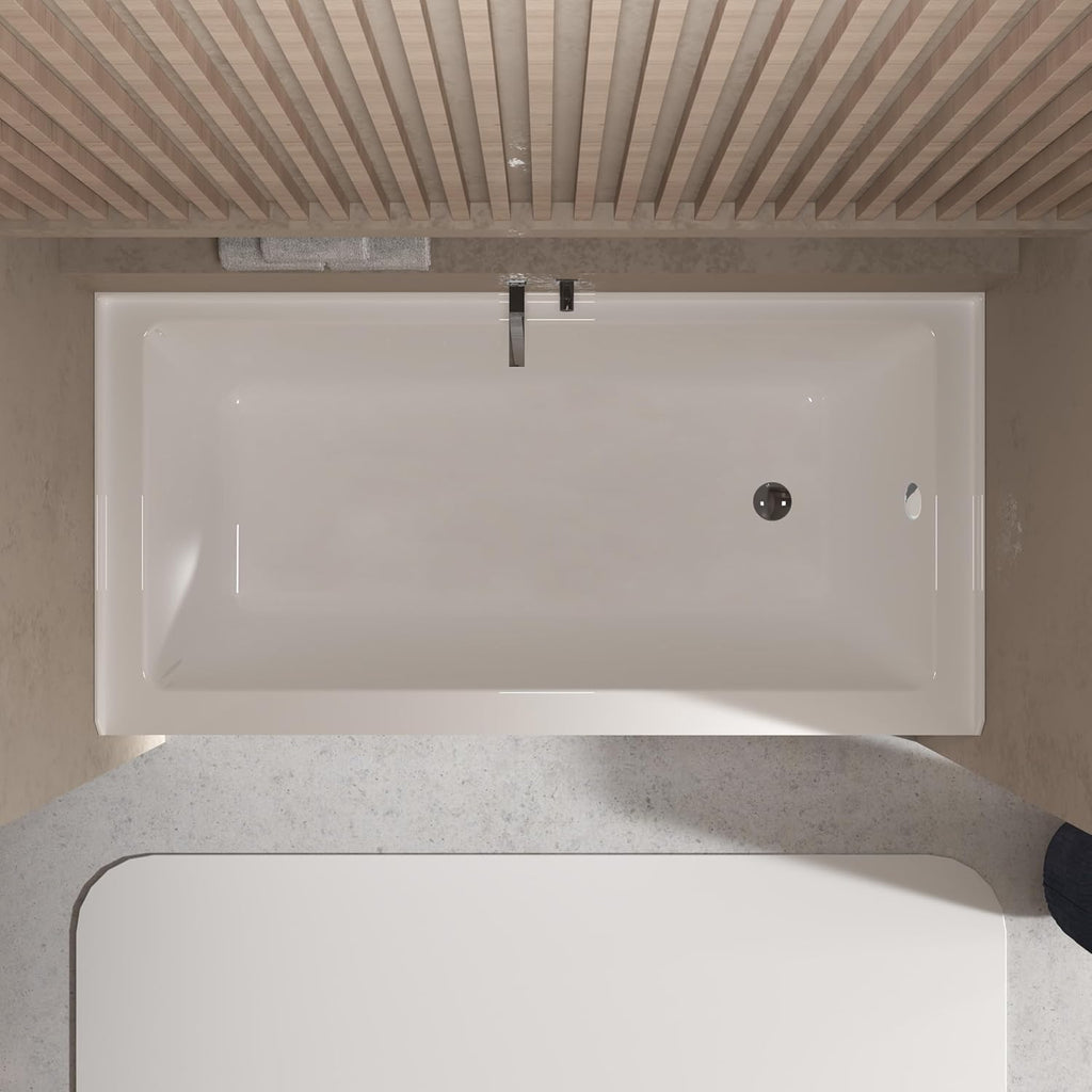 60 x 32 in Acrylic Alcove Bathtub，Glossy White Soaking Tub with Integral Apron, Right Drain, Brushed Nickel Pop Up