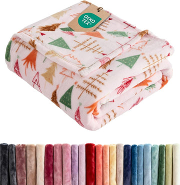 Christmas Fleece Blanket Throw - Flannel Throw - Christmas Tree 2, 50x60